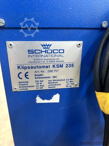 Klipsautomat SCHÜCO KSM 235, Bj. 10-2001 Schüco KSM 235