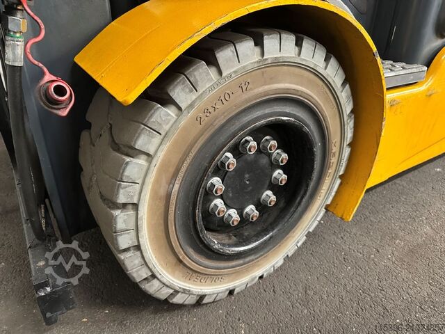 Electric 4-wheel forklift Jungheinrich EFG 430 - TRIPLEX 6 m