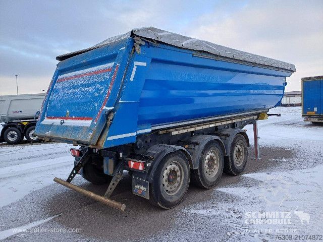 Kipper Auflieger Meiller Kipper Stahlrundmulde 25m³