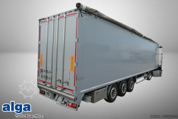 Walking floor semitrailer KRAKER CF-200, 8mm Boden, 92m³, Trichter, Luft-Lift,SAF