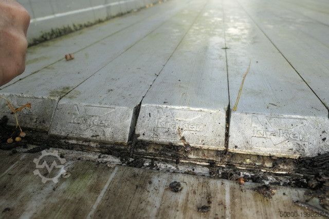 Walking floor semitrailer KRAKER CF-200, 8mm Boden, 92m³, Trichter, Luft-Lift,SAF