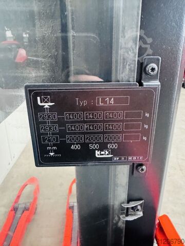 Hochhubwagen Linde L 14 i Batterie Bj.21