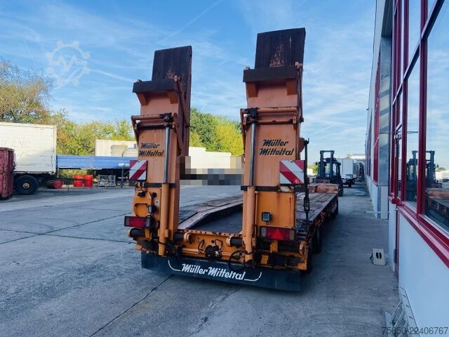 Low loader trailer Müller Mitteltal T4 Kompakt 40,0  4 Achs Tieflader- Anhänger