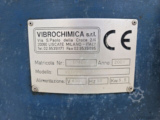 Vibratory finishing machine Vibrochimica VBT-2E 650/3