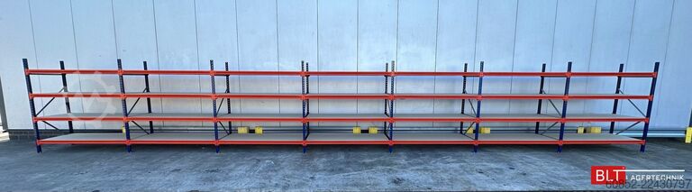 Wide span storage rack ca. 13,35 lfm. Weitspannregale H: 200 cm T: 80 cm , 400 kg Fachlast , 4 Ebenen