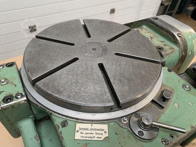 Tilting dividing table Ø 300 mm Plateau diviseur inclinable Ø 300 mm
