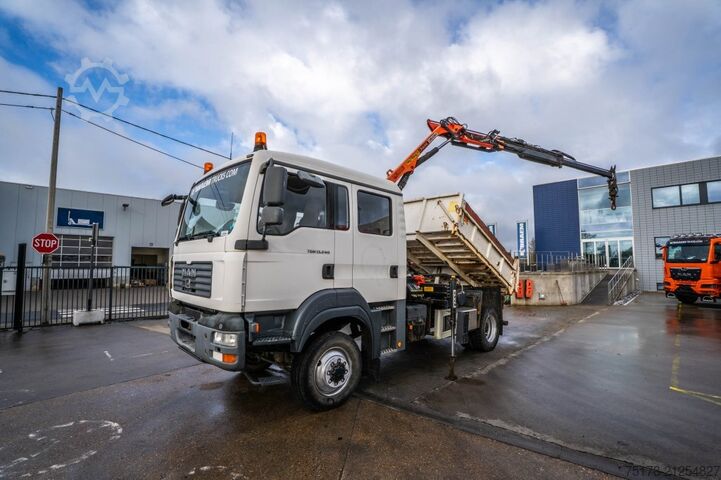 Kipper mit Kran MAN TGM 13.240 BL 4x4 + PK 4501