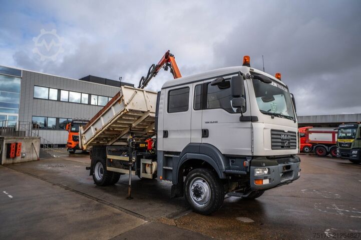 Kipper mit Kran MAN TGM 13.240 BL 4x4 + PK 4501