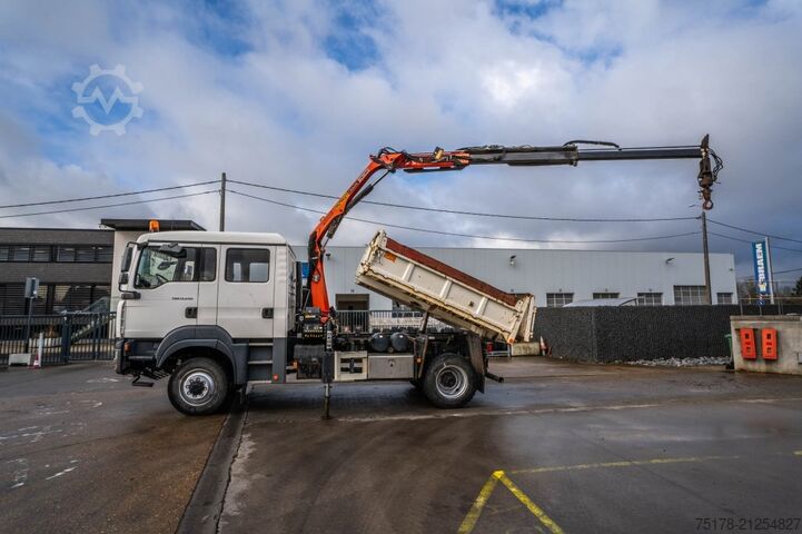Kipper mit Kran MAN TGM 13.240 BL 4x4 + PK 4501