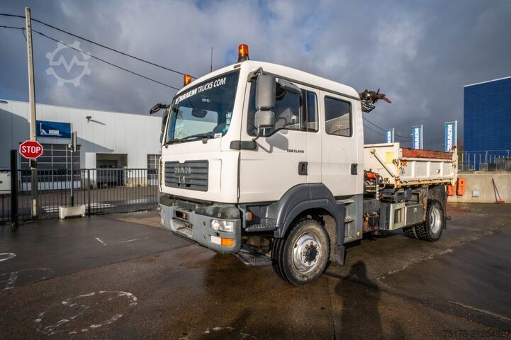 Kipper mit Kran MAN TGM 13.240 BL 4x4 + PK 4501