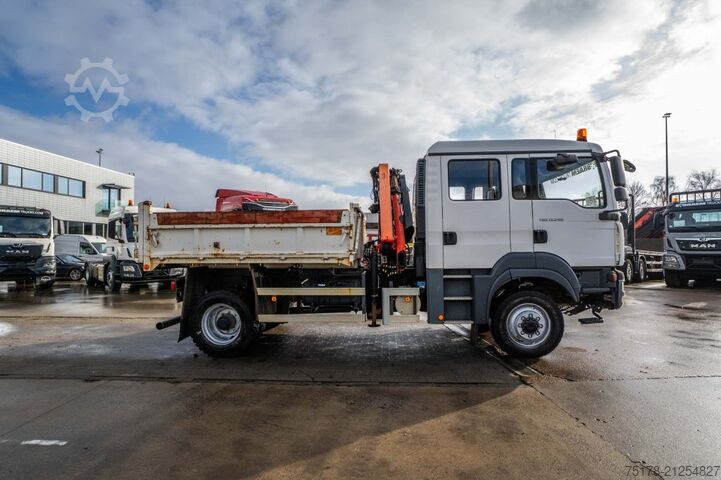 Kipper mit Kran MAN TGM 13.240 BL 4x4 + PK 4501