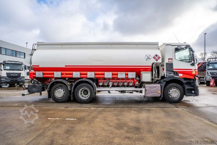 Fuel tanker RENAULT T 380 P + ALU MAGYAR 21.000L+7COMP.