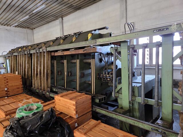 Glulam Press solid wood panels 200mm MAWEG ROTOR 6000
