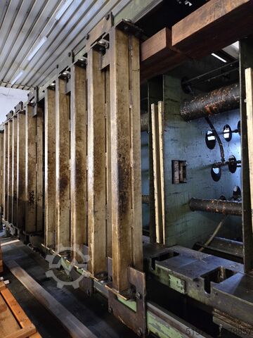 Glulam Press solid wood panels 200mm MAWEG ROTOR 6000