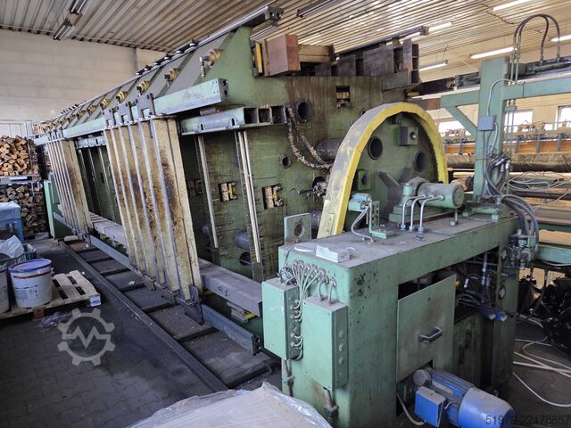 Glulam Press solid wood panels 200mm MAWEG ROTOR 6000