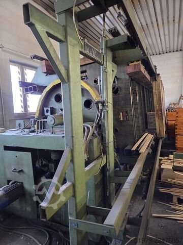 Glulam Press solid wood panels 200mm MAWEG ROTOR 6000
