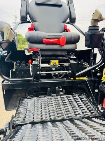 Auflieger  Wiese Baustoffauflieger mit Fassi Kran F240