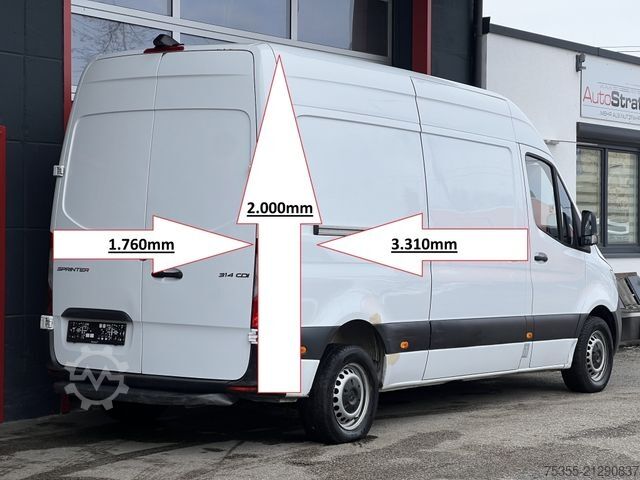 Kastenwagen hoch MERCEDES-BENZ Sprinter 314 CDI Klima Kamera Tempomat MBUX