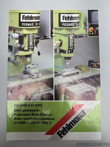 CNC tool milling machine Fehlmann Picomax 51-CNC 3