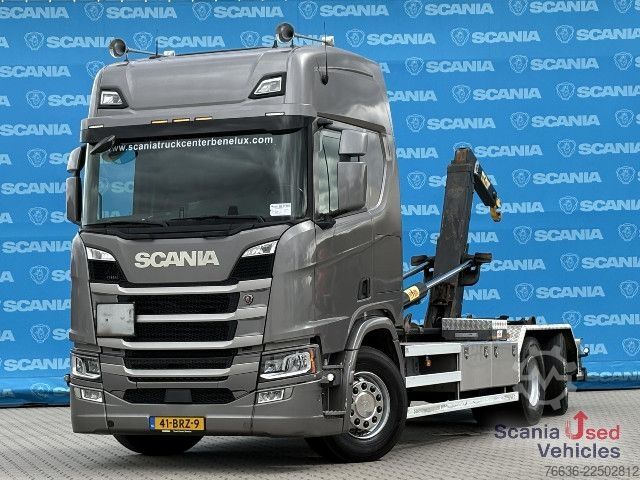 Skip truck Scania R 450 B6x2*4NA RETARDER PARK AIRCO HOOKLIFT 26T