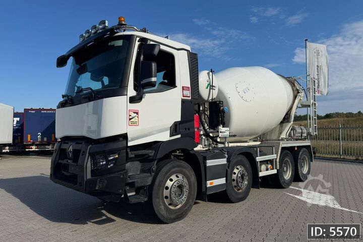 Mixer Renault C430 Day Cab, Euro 6, / 8x4 / Full steel / Reta...