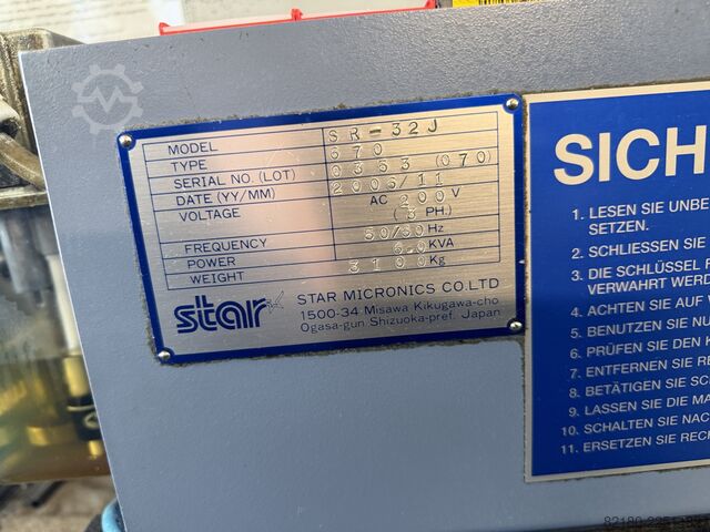 Turning automatic lathe STAR Micronics SR-32 J (Typ 670)