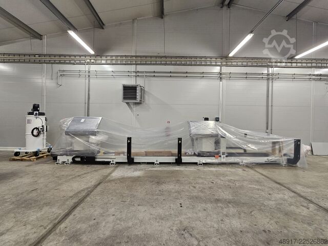 5-axis double head sawing machine Fom Industrie KEOPE E5 6.6m