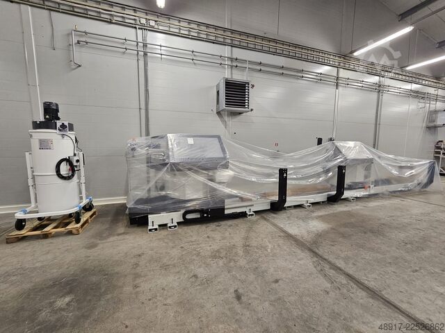5-axis double head sawing machine Fom Industrie KEOPE E5 6.6m