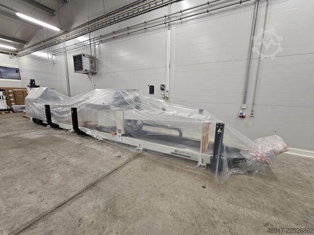 5-axis double head sawing machine Fom Industrie KEOPE E5 6.6m