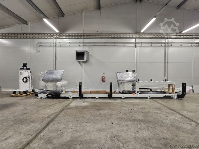 5-axis double head sawing machine Fom Industrie KEOPE E5 6.6m