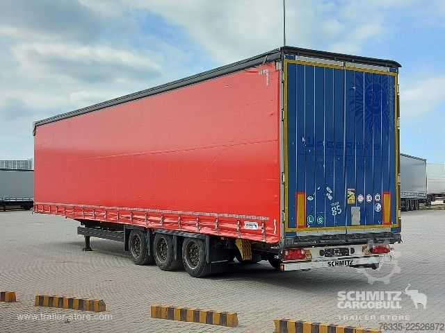 Open semitrailer with tarp Schmitz Cargobull Curtainsider Mega