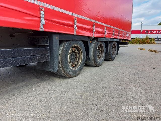 Open semitrailer with tarp Schmitz Cargobull Curtainsider Mega