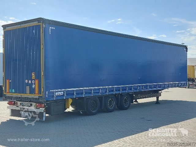 Open semitrailer with tarp Schmitz Cargobull Curtainsider Mega