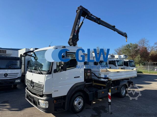 Dreiseitenkipper MERCEDES-BENZ ATEGO 816 Kipper 3-Seiten*KRAN HIAB X 078*2xAHK