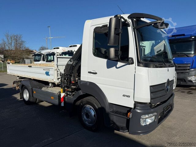 Transporter mit Kipper MERCEDES-BENZ ATEGO 816 Kipper 3-Seiten*KRAN HIAB X 078*2xAHK