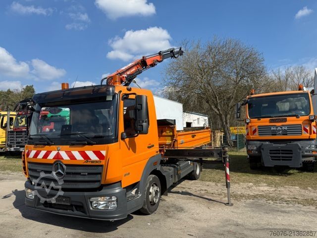 Tipper van MERCEDES-BENZ Atego 818 K Kran Atlas Funk Standheizung 2xAHK