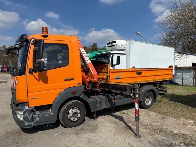 Tipper van MERCEDES-BENZ Atego 818 K Kran Atlas Funk Standheizung 2xAHK