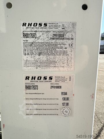 RHOSS FreeCooling refrigeration system  