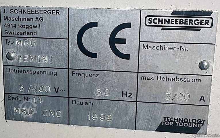 CNC Werkzeugschleifmaschine Schneeberger MRG Gemini