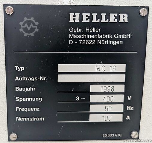 CNC Machining Center Heller MC 16