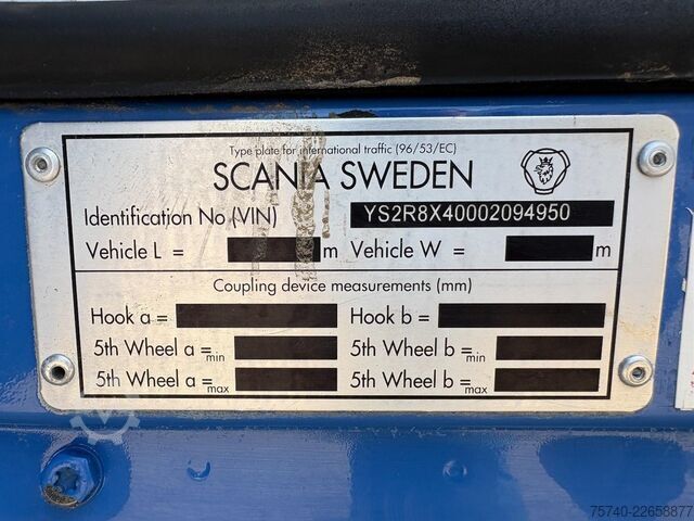 Crane Scania R  490 + HMF 5020 - 6X EXT. + JIB 5X EXT. + EUR...