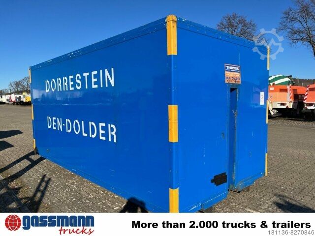 Roll-off container  Abrollcontainer Kofferaufbau mit Flügeltüren