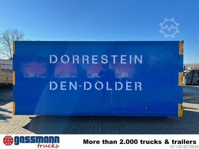 Roll-off container  Abrollcontainer Kofferaufbau mit Flügeltüren