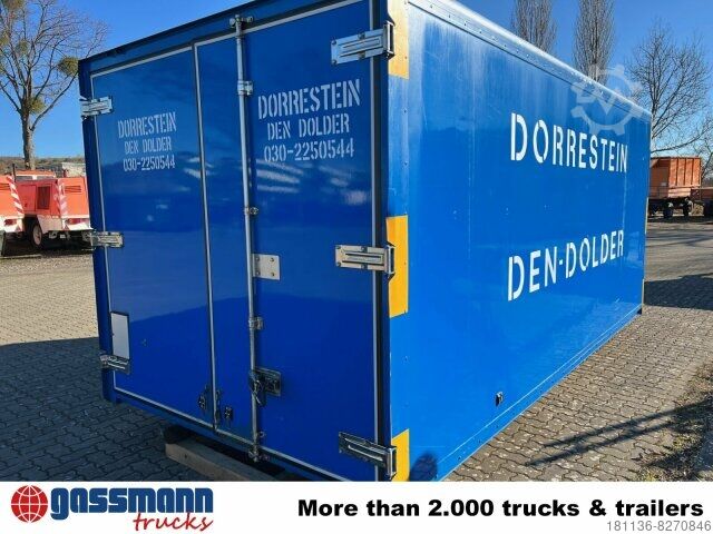 Roll-off container  Abrollcontainer Kofferaufbau mit Flügeltüren