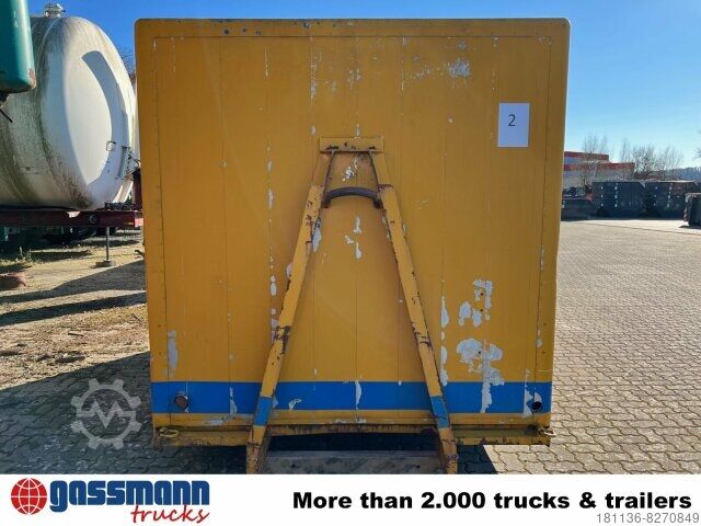 Roll-off container  Abrollcontainer Kofferaufbau mit Flügeltüren