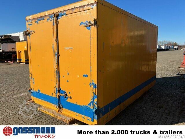 Roll-off container  Abrollcontainer Kofferaufbau mit Flügeltüren