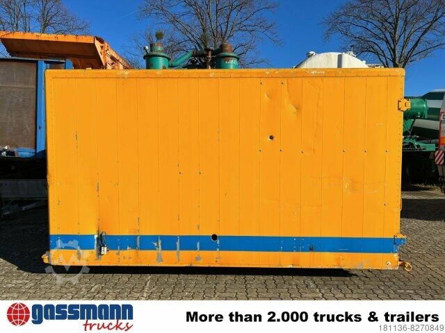 Roll-off container  Abrollcontainer Kofferaufbau mit Flügeltüren