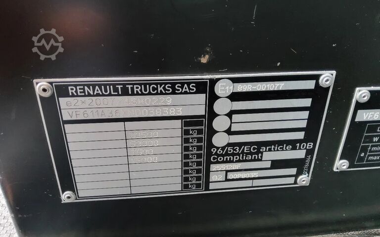 Standard-SZM Renault T440 4x2 - 13 LITER SLEEPERCAB - EURO 6 - 77-BTD-9