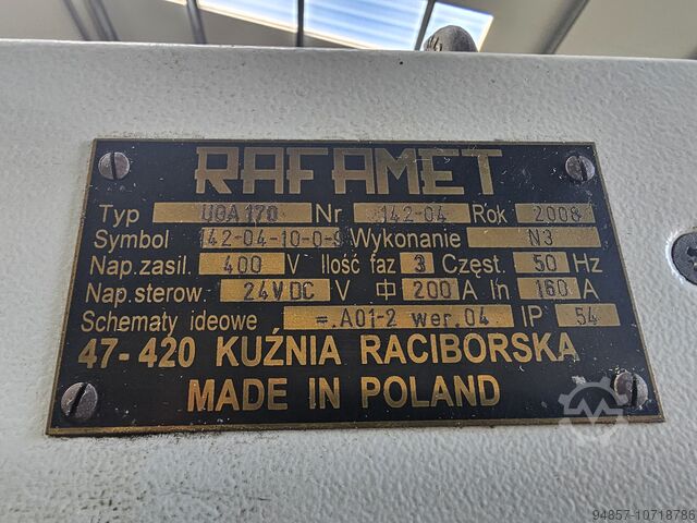 Underfloor lathe for railway wheel Rafamet UGA 170