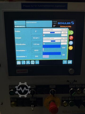 Automatic punching press - double column Schuler MC4000